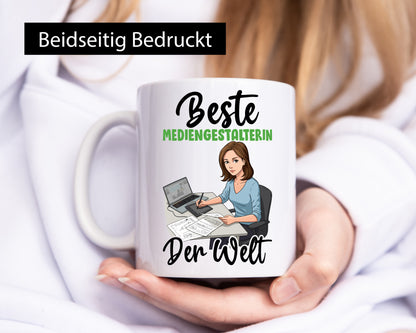 Beste Mediengestalterin | Medien v2 Geschenk Humor Geschenkidee lustiger Spruch