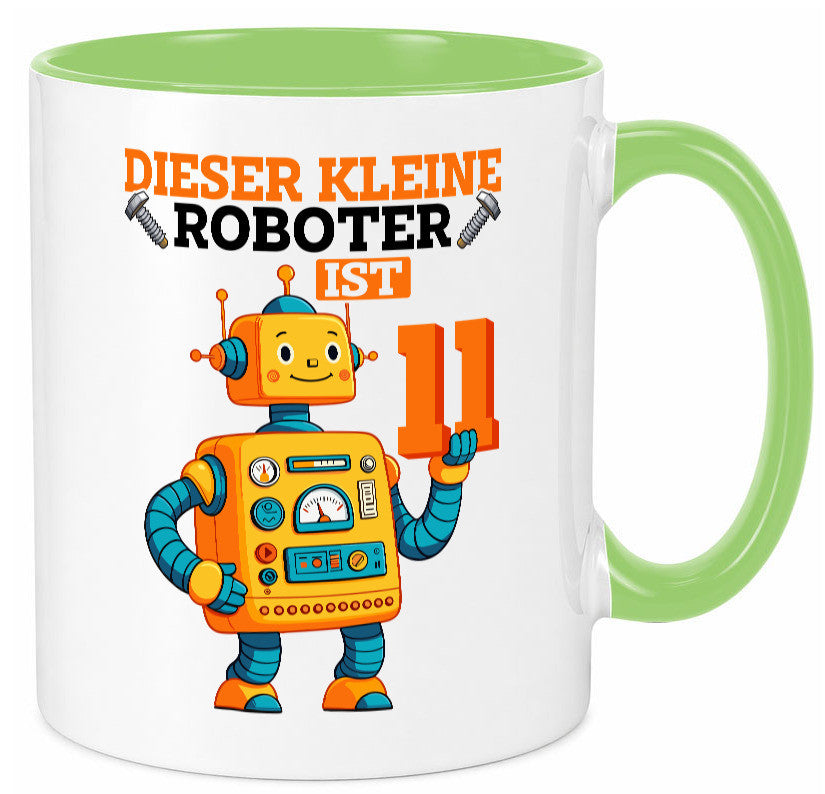 11. Geburtstag | 11 Jahre Roboter Junge Geschenk Geschenkidee lustiger Spruch Tasse