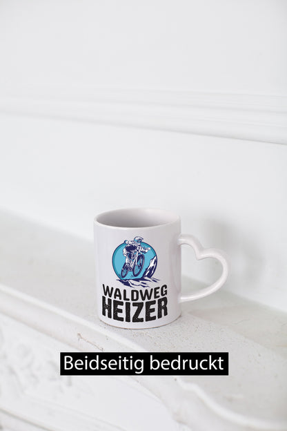 Waldweg Heizer | Mountainbike Tasse Mountainbiker Geschenk Humor Geschenkidee