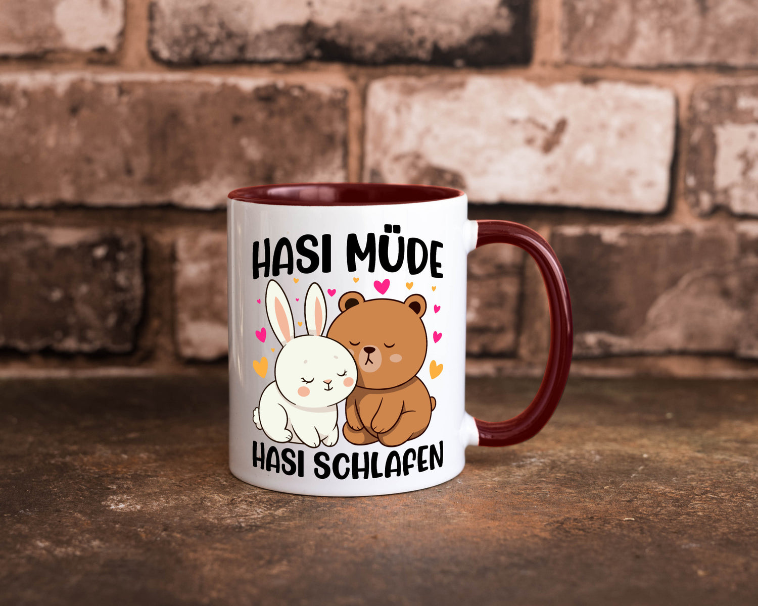 Hasi Müde | schlafen Kaninchen Häschen v2 lustiger Spruch Geschenk Humor