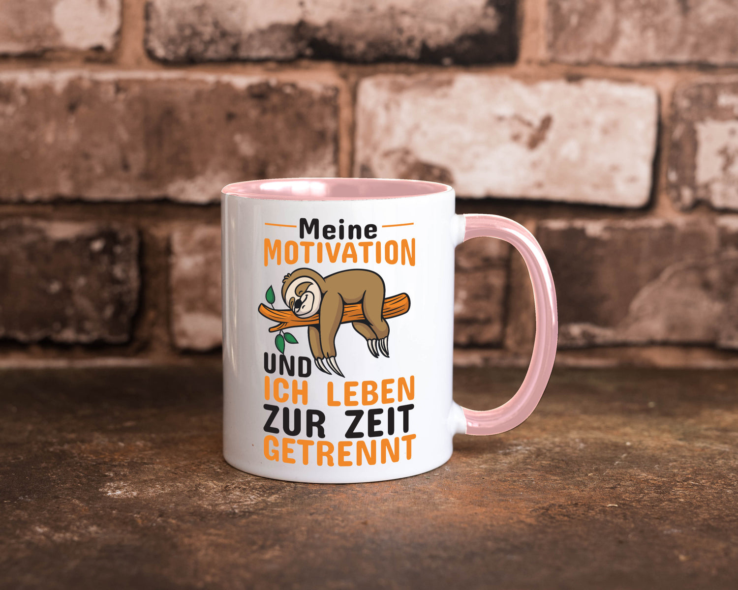 Keine Motivation | Faultier Tasse Büro Humor faul Geschenk Arbeit Kollegen