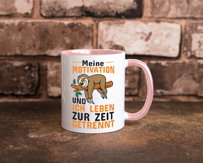 Keine Motivation | Faultier Tasse Büro Humor faul Geschenk Arbeit Kollegen