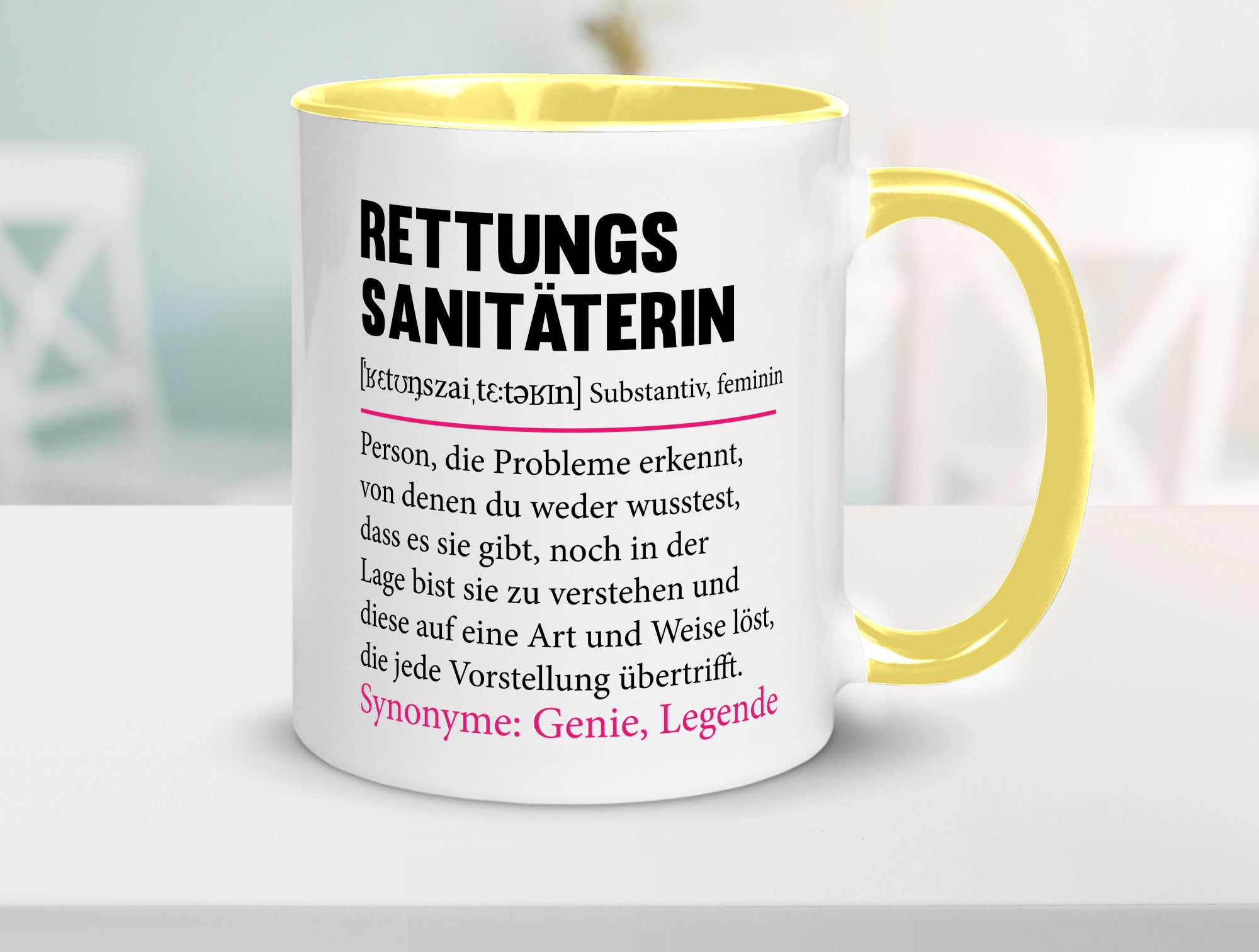 Rettungssanitäterin | Beruf Sanitäter Spruch v2 Humor Arbeit Kollegen Büro