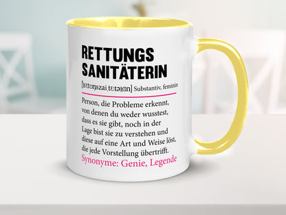 Rettungssanitäterin | Beruf Sanitäter Spruch v2 Humor Arbeit Kollegen Büro