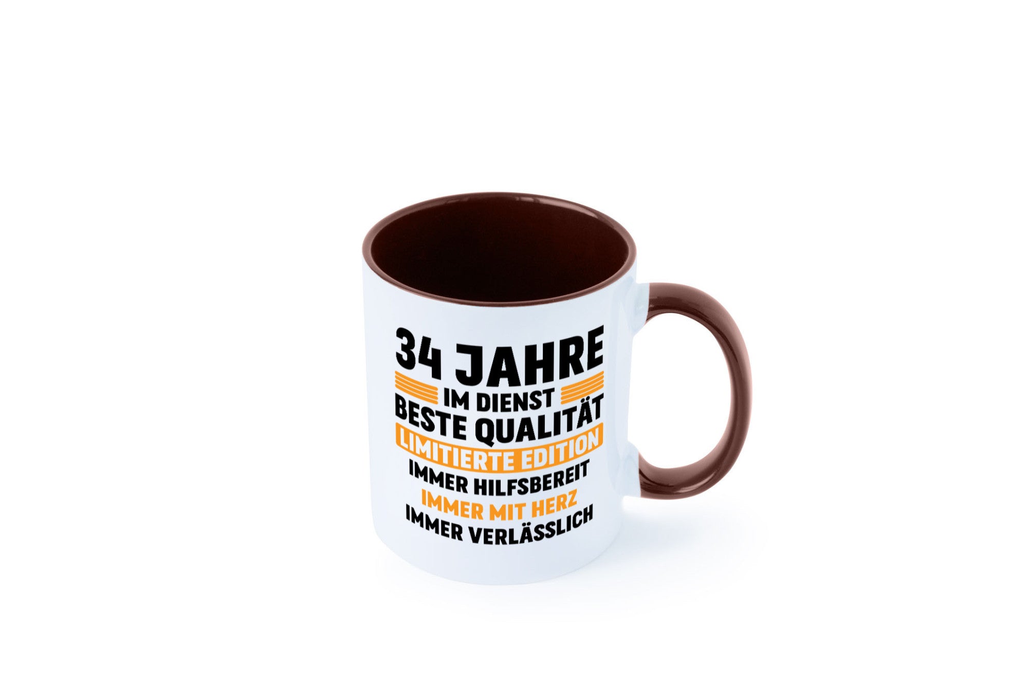 34 Jahre im Dienst | Jubiläum Arbeit v2 Humor Kollegen Büro Geschenkidee Tasse