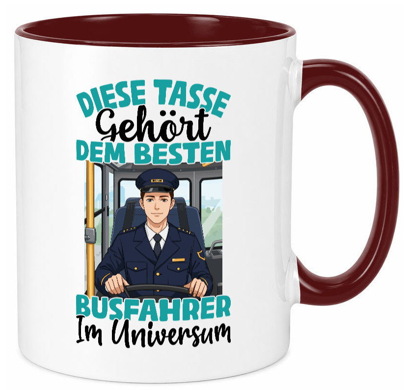 Im Universum: Busfahrer | Berufsfahrer Fahrer lustig Arbeit Kollegen Büro Tasse