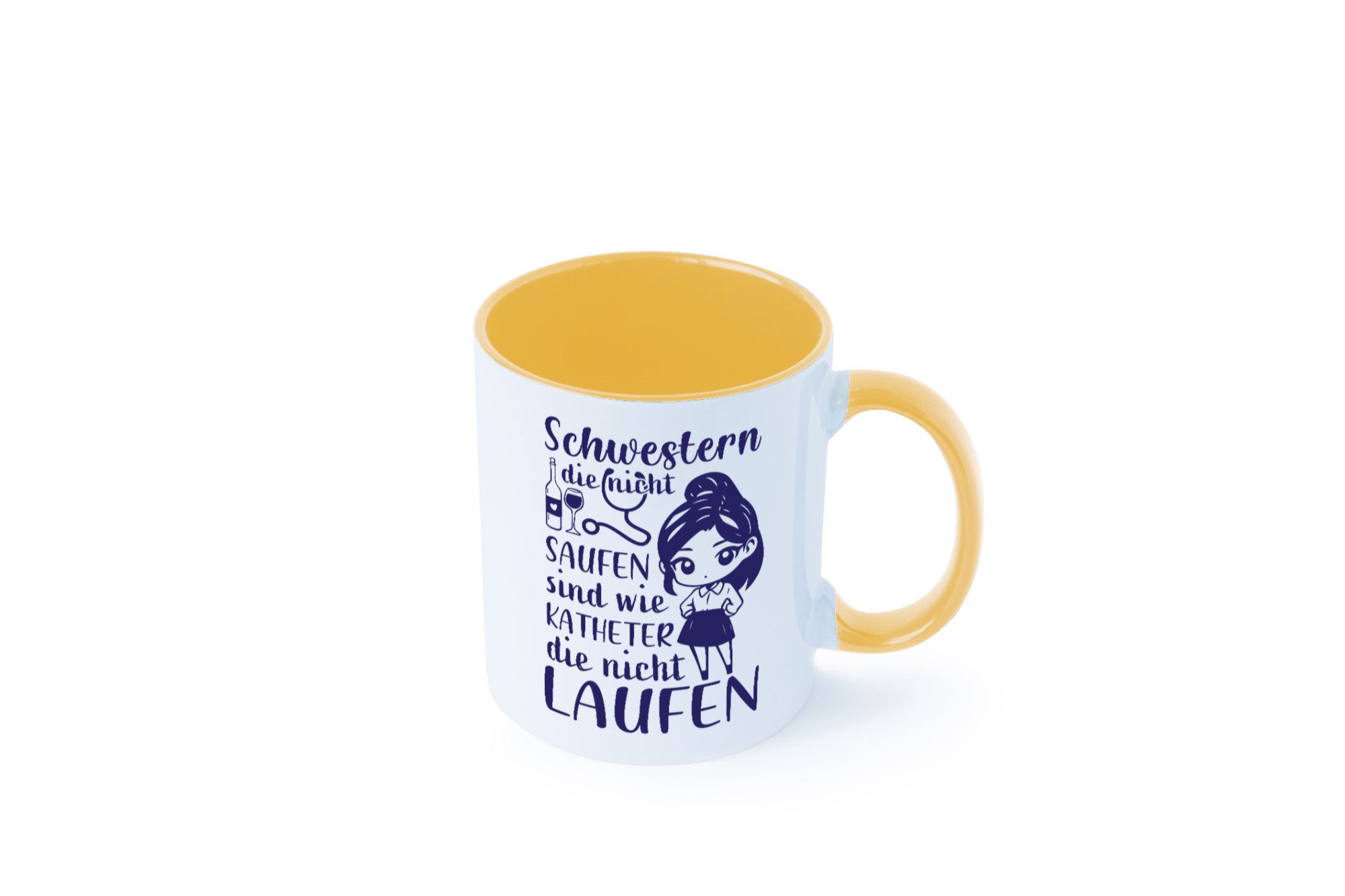 Schwestern die nicht saufen | Krankenschwester Alkolhol Geschenkidee Humor Tasse