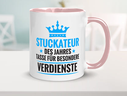 Besonderer Verdienst: Stuckateur | Innenausbau Beruf lustiger Spruch Geschenk