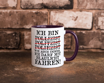 Ich bin Polizist | Blaulicht Polizei Beruf Streife lustig Arbeit Kollegen Büro