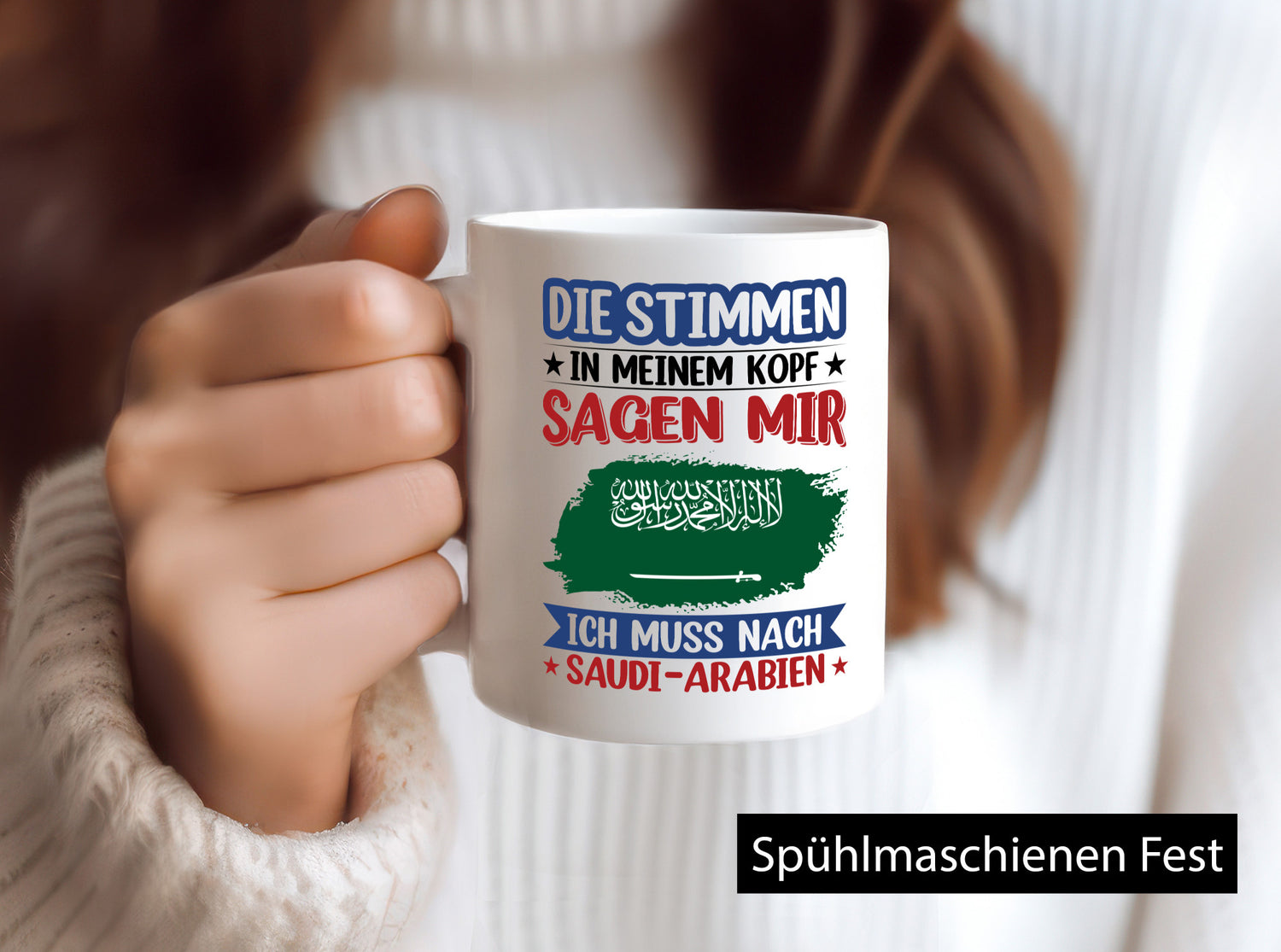 Saudi-Arabien | Urlaub Stimmen in meinem Kopf Traumland v2 Humor Geschenkidee