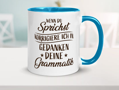 Grammatik korrigieren während du sprichst | Sterne lustig Humor Geschenkidee