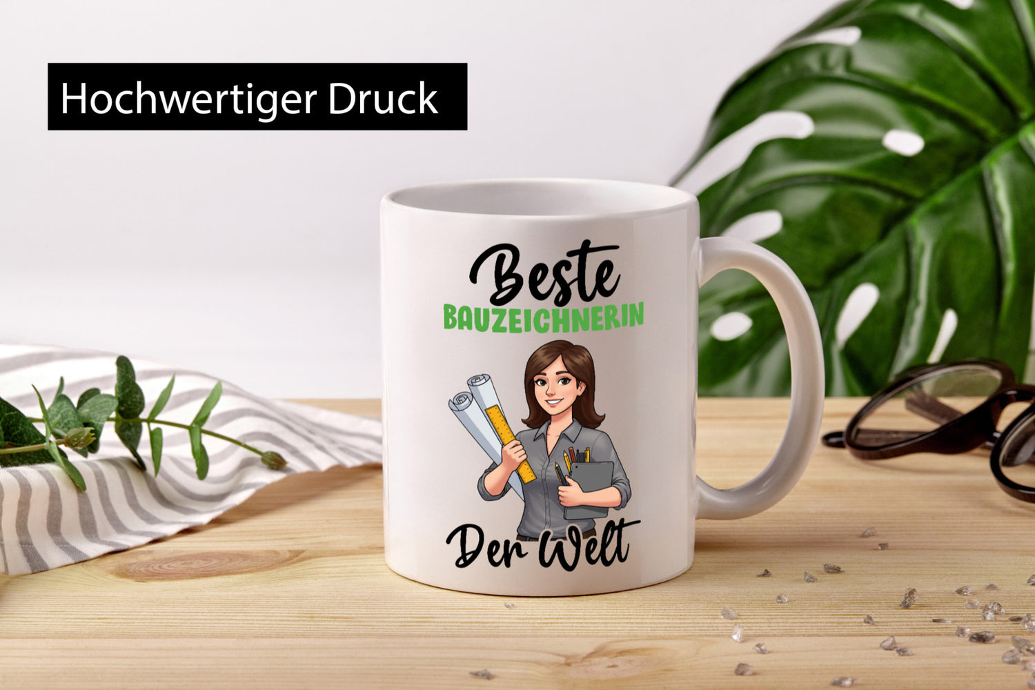 Beste Bauzeichnerin | Zeichnerin v2 lustiger Spruch Geschenk Humor Geschenkidee