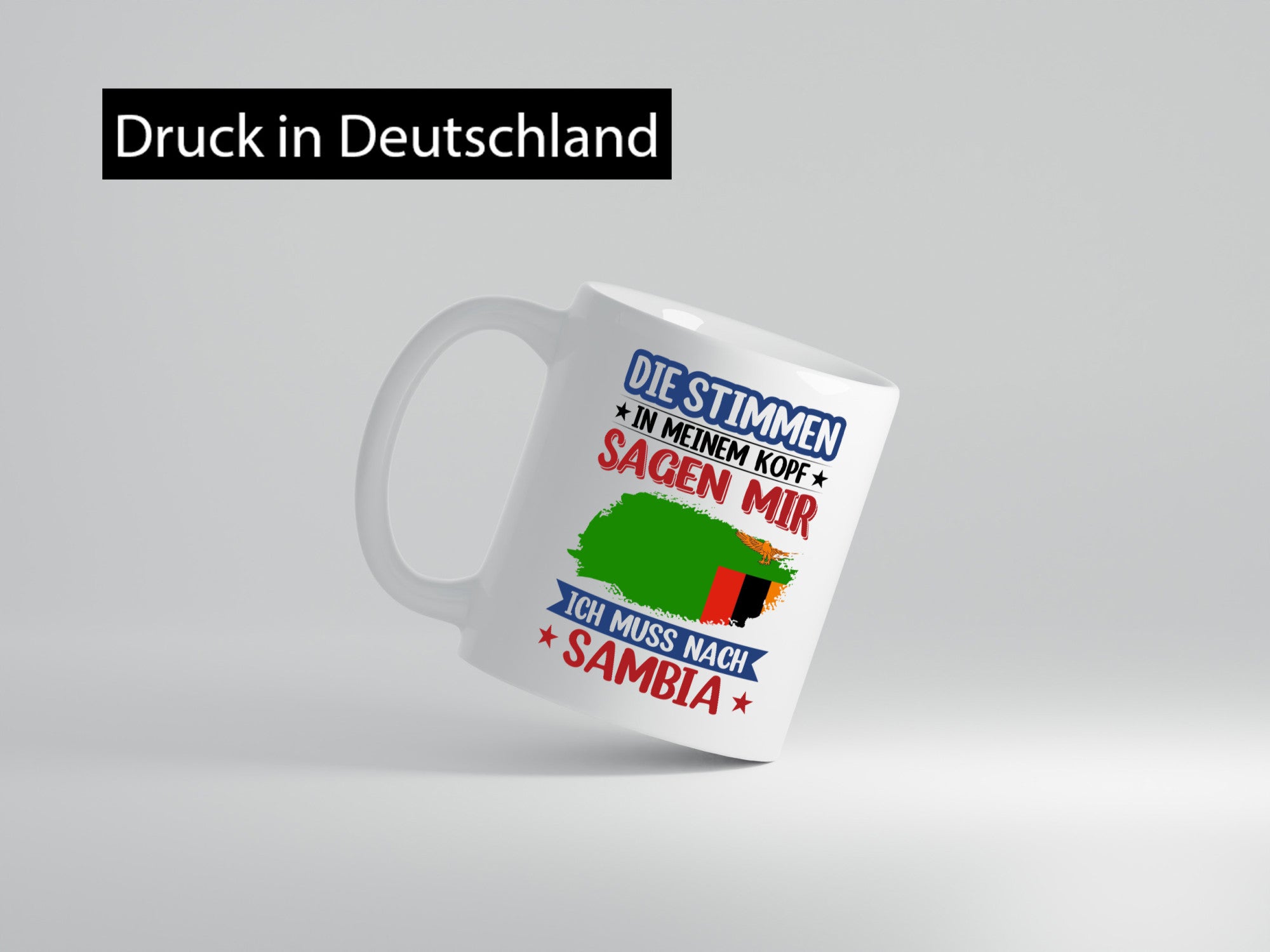 Sambia | Urlaub Stimmen in meinem Kopf Traumland v2 lustiger Spruch Geschenk