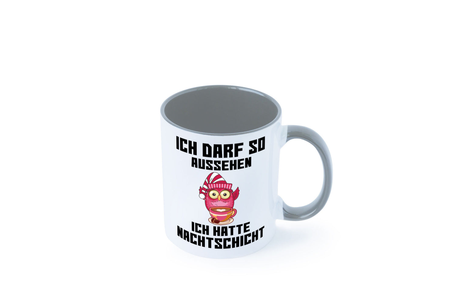 Nachtschicht Eule | Spruch Arbeit müde Nachtjob Geschenkidee Kollegen Büro