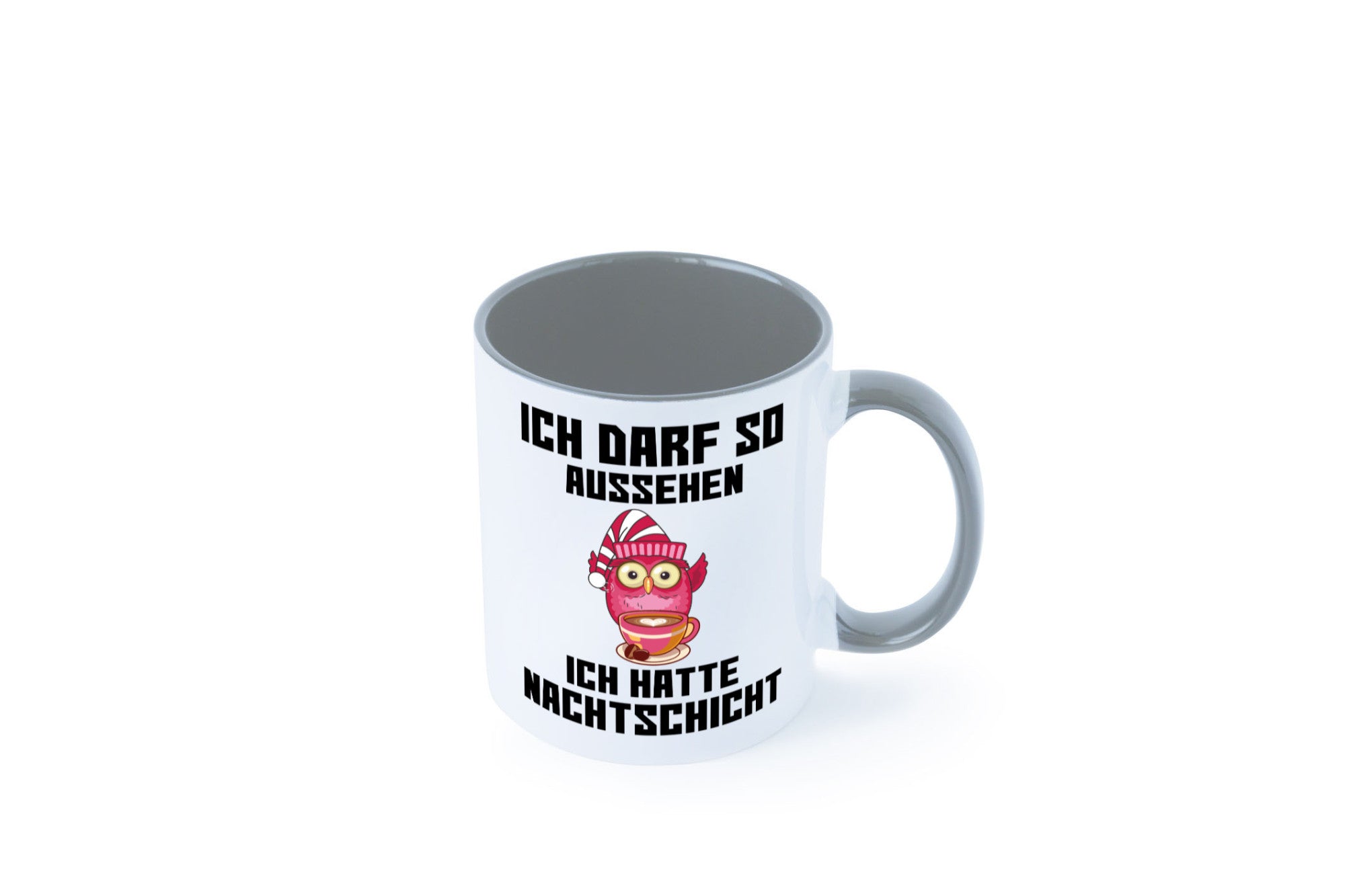 Nachtschicht Eule | Spruch Arbeit müde Nachtjob Geschenkidee Kollegen Büro