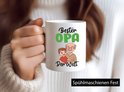 Bester Opa | Großvater Enkel Familie lustiger Spruch Geschenk Geschenkidee Tasse