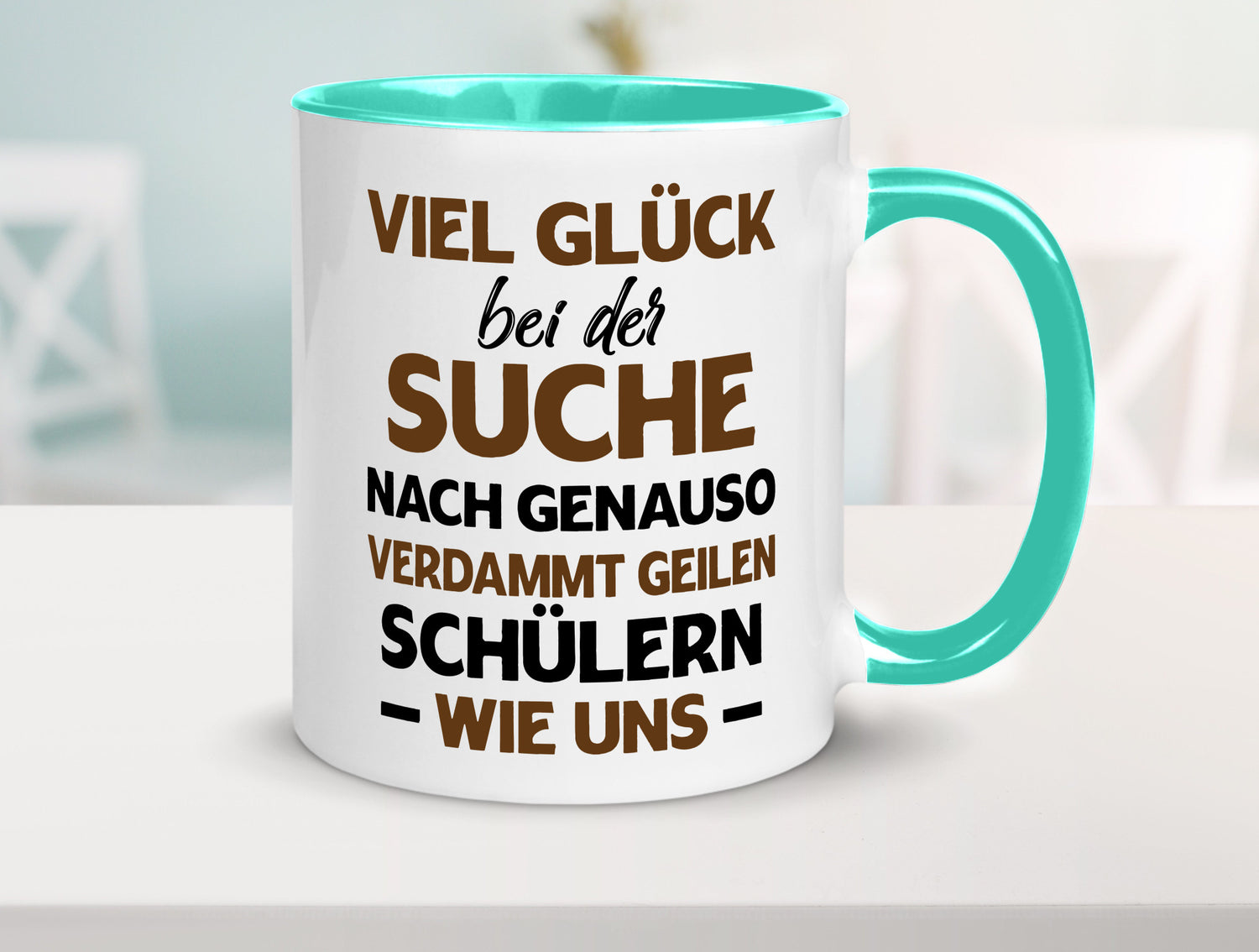 Viel glück | Geile schüler Schule Beste Lehrerin lustig Humor Geschenkidee