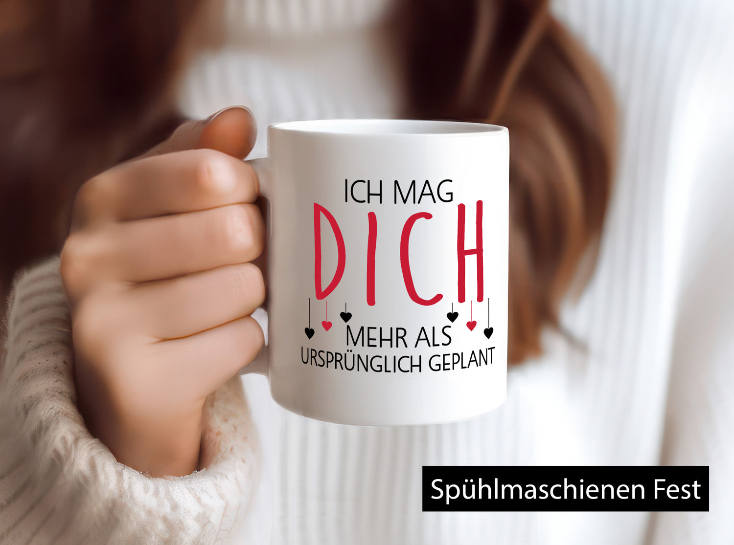 Ich mag dich mehr als geplant | Liebe Beziehung Geschenkidee Humor Tasse