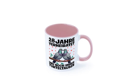28 Jahre verheiratet | Turteltauben Ehe Ehepaar Geschenk Humor Geschenkidee