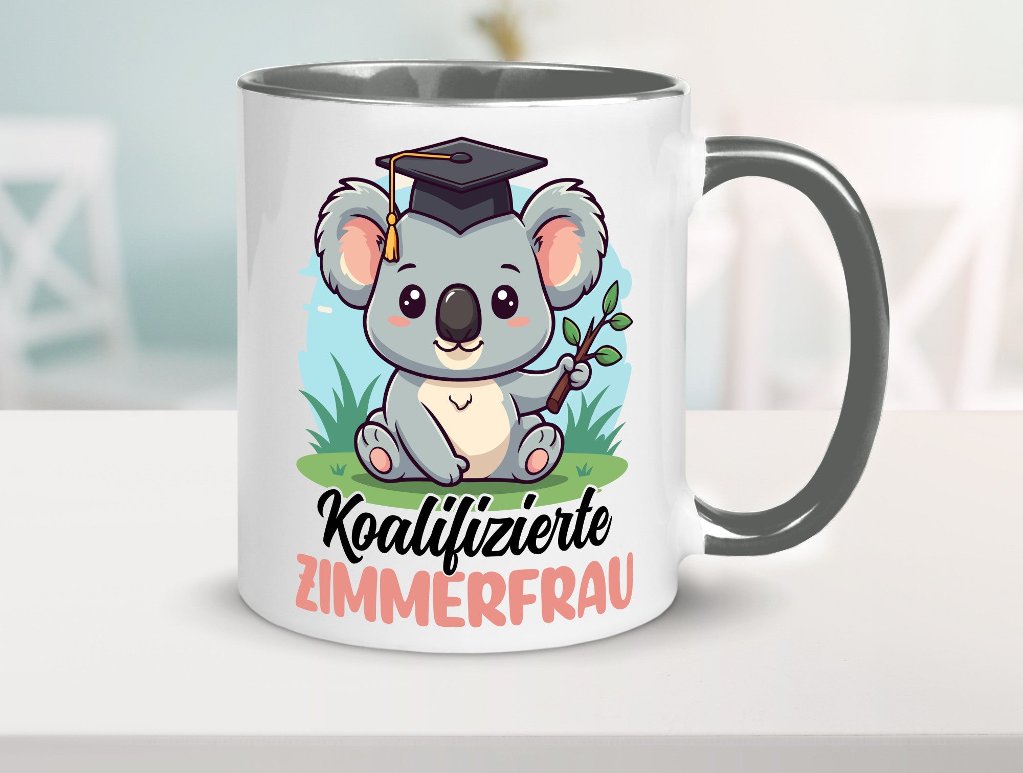 Koalifizierte Zimmerfrau| Holzbau | Handwerkerin lustiger Spruch Geschenk Humor