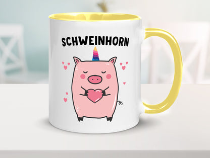 Schweinhorn lustig Humor Geschenkidee Geschenk Tasse
