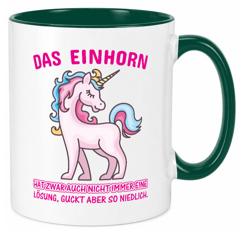 Niedliches Einhorn | lustige Tasse Frauen Mädchen lustiger Spruch Geschenk