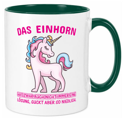 Niedliches Einhorn | lustige Tasse Frauen Mädchen lustiger Spruch Geschenk