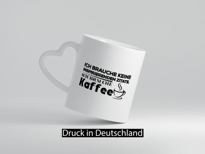 Ich brauche Kaffee | Kaffeetrinker Humor Spruch Tasse Geschenkidee