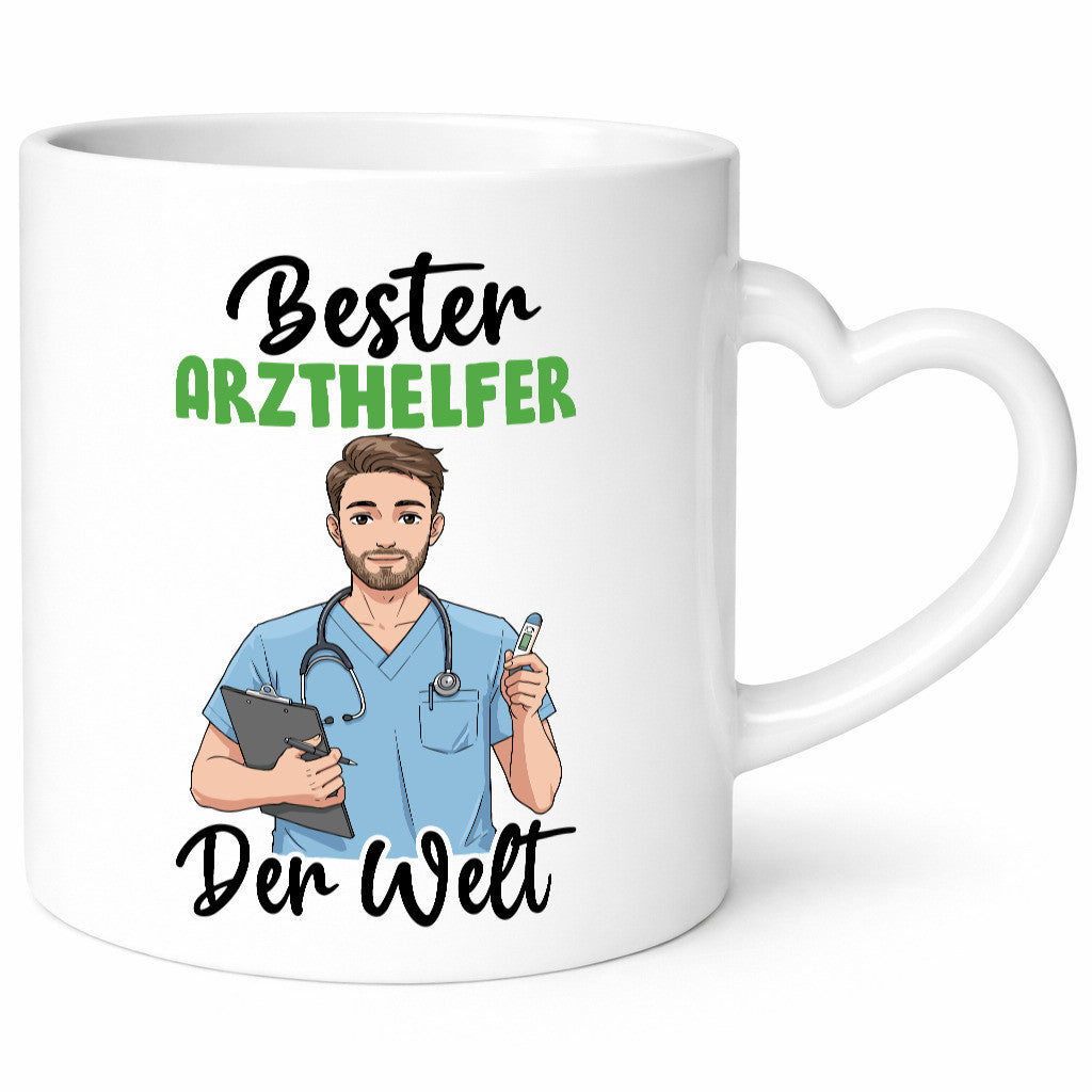 Bester Arzthelfer | Fachangestellter Medizin v2 Geschenk Humor Geschenkidee Tasse