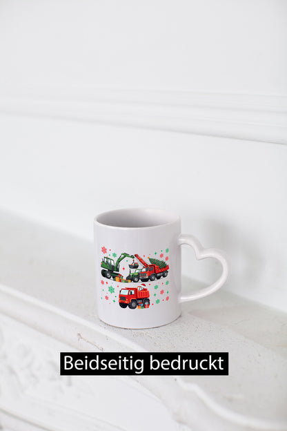 Weihnachten | Baufahrzeuge Bagger Frohe v2 lustiger Spruch Geschenk Humor