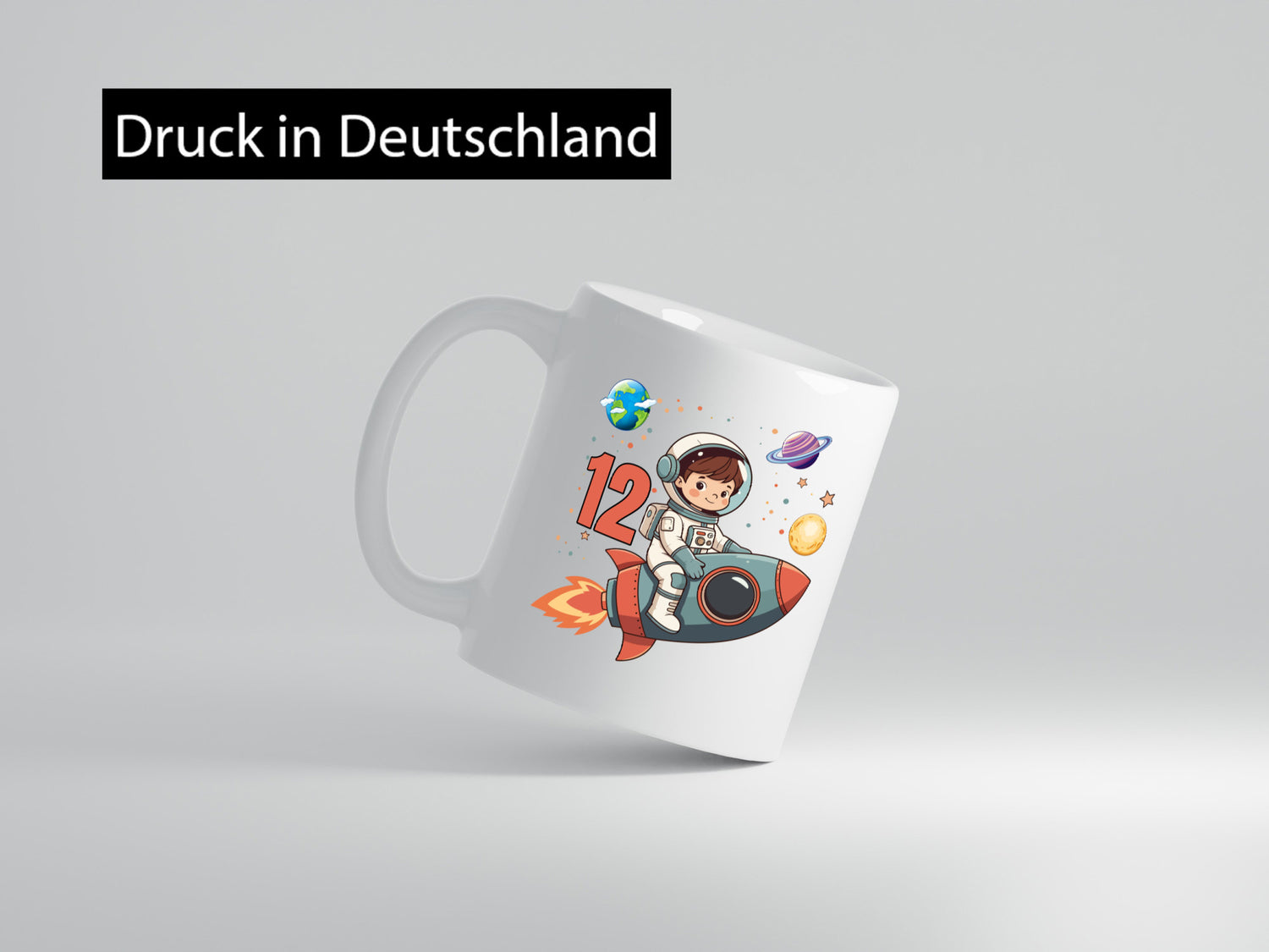 12. Geburtstag | 12 Jahre Astronaut Weltraum lustig Geschenkidee Geschenk Tasse