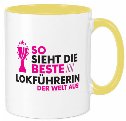 Die Weltbeste Lokführerin | Zug Beruf Geschenk Arbeit Kollegen Büro lustiger Tasse