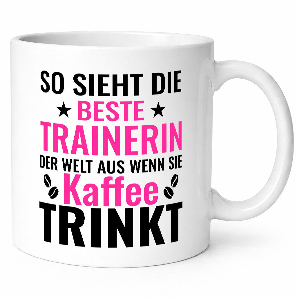Kaffee trinkt: Trainerin | Sportverein Humor Geschenkidee Tasse
