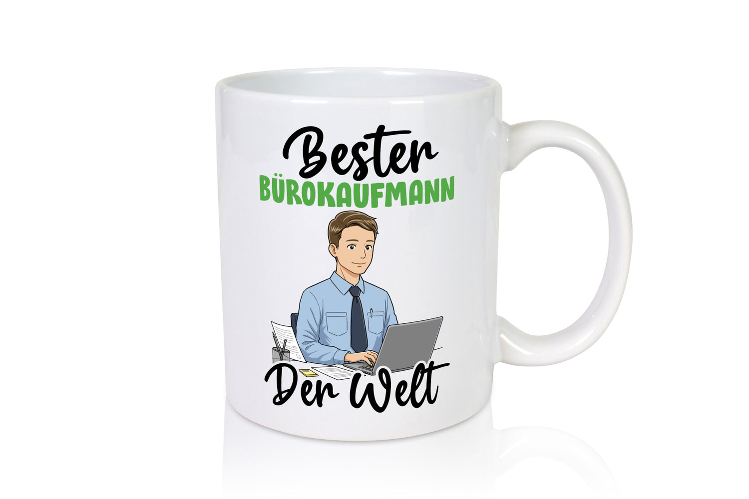 Bester Bürokaufmann | Kaufmann v2 lustig Arbeit Kollegen Büro Geschenk Tasse