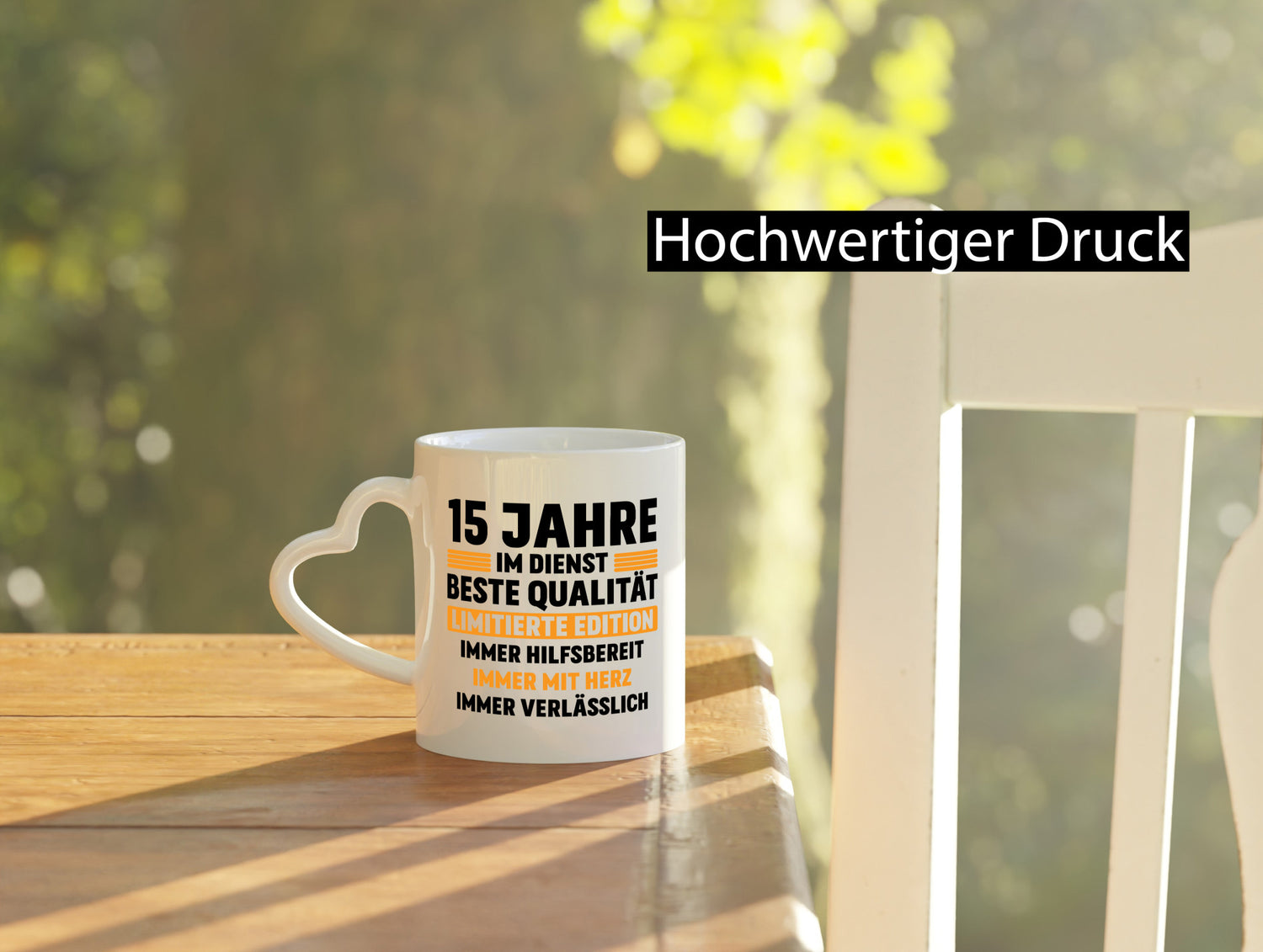 15 Jahre im Dienst | Jubiläum Arbeit v2 lustig Kollegen Büro Geschenk Tasse