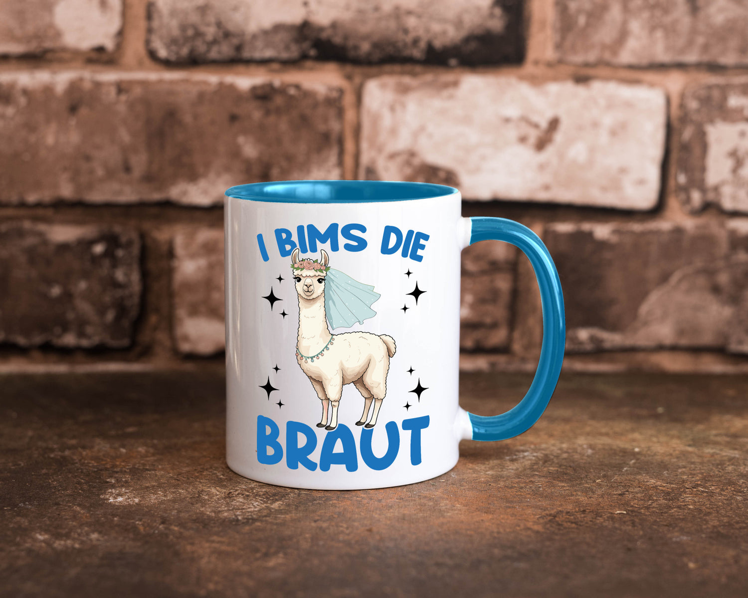I Bims die Braut | Lama JGA Hochzeit lustig Humor Geschenkidee Geschenk Tasse