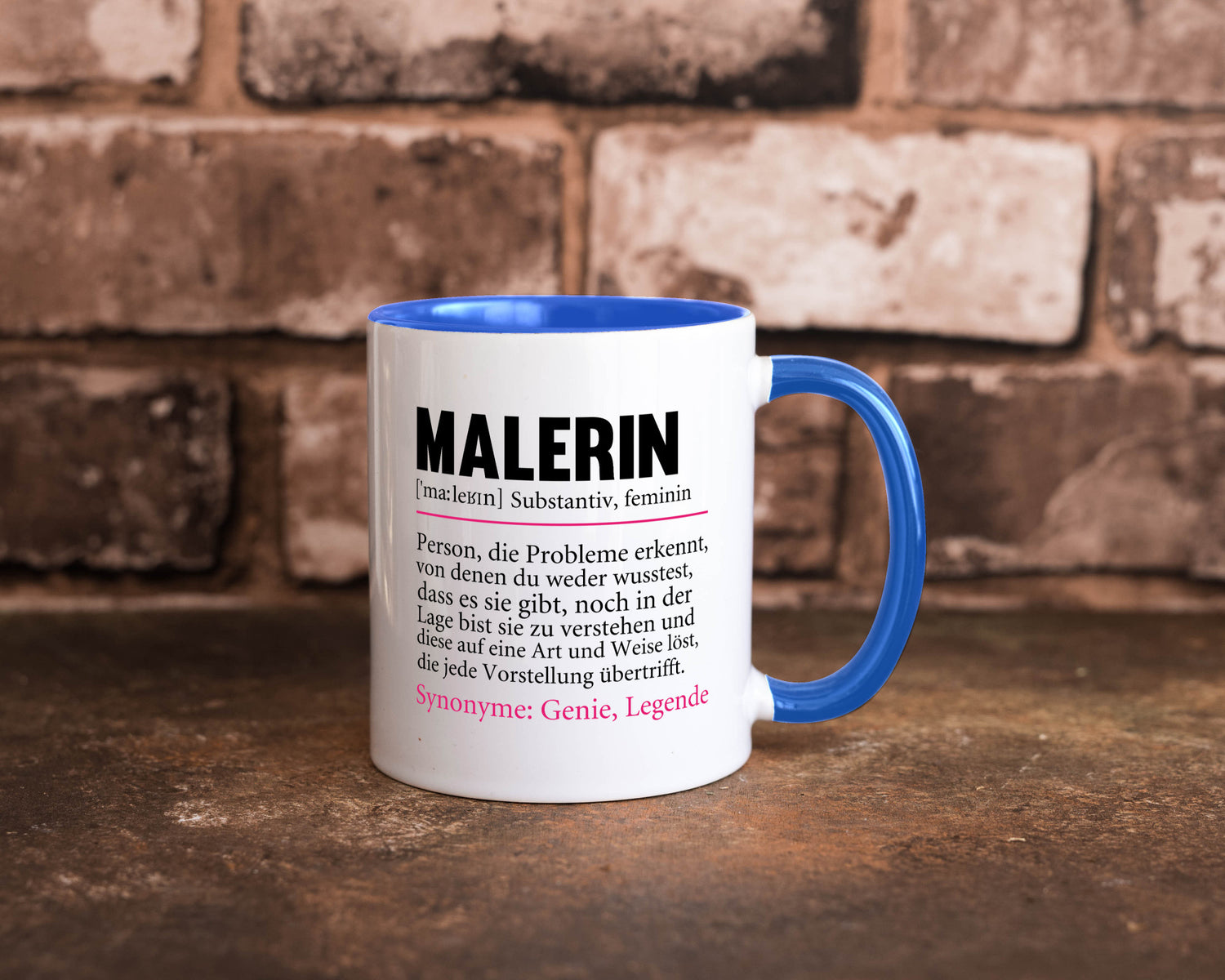 Malerin | Spruch Beruf lustig Malerinnen Humor Arbeit Kollegen Büro
