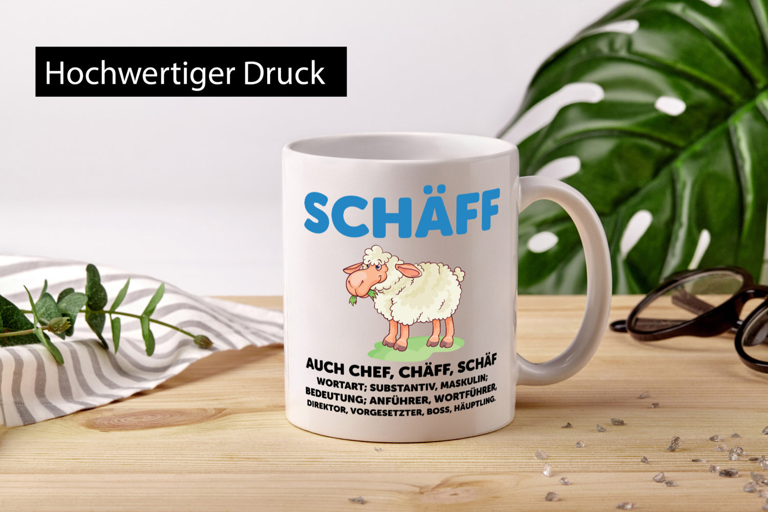 Chef | Arbeitgeber Boss Wortspiel Humor Arbeit Kollegen Büro Geschenkidee Tasse