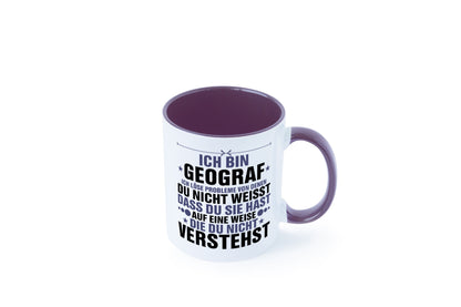 Löse Probleme: Geograf | Geografie lustig Humor Geschenkidee Geschenk Tasse