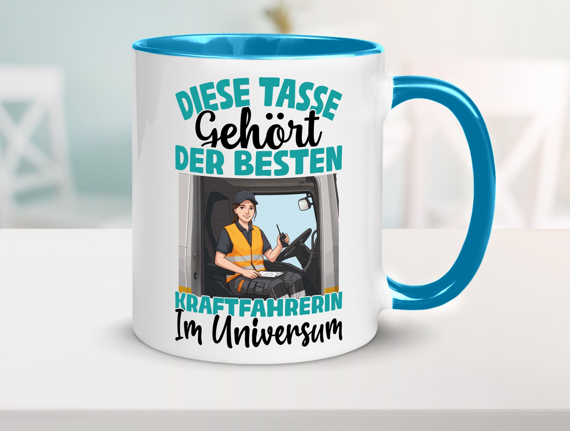 Im Universum: Kraftfahrerin | Lastwagen LKW lustig Humor Geschenkidee Geschenk