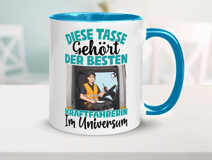 Im Universum: Kraftfahrerin | Lastwagen LKW lustig Humor Geschenkidee Geschenk