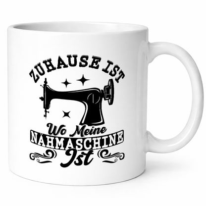 Zuhause ist wo meine nähmaschiene | Nähen Geschenk Humor Geschenkidee lustiger