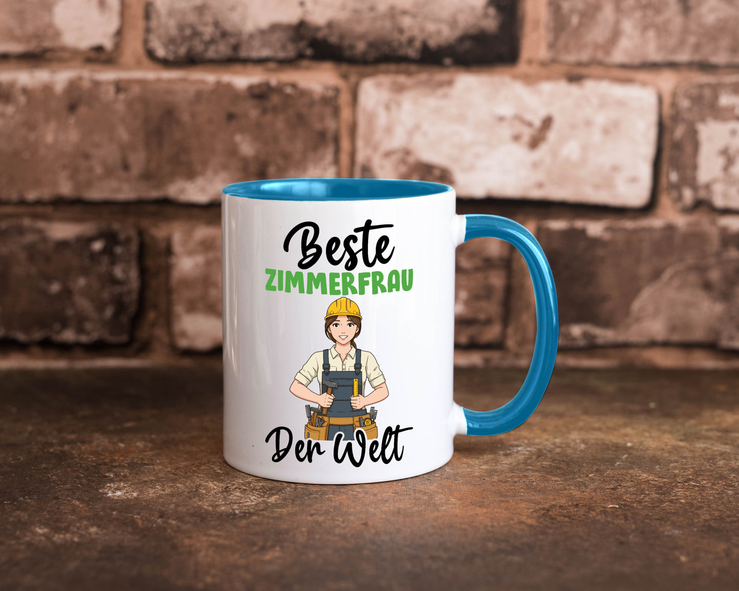 Beste Zimmerfrau| Holzbau | Handwerkerin v2 Geschenk Humor Geschenkidee