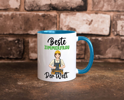 Beste Zimmerfrau| Holzbau | Handwerkerin v2 Geschenk Humor Geschenkidee