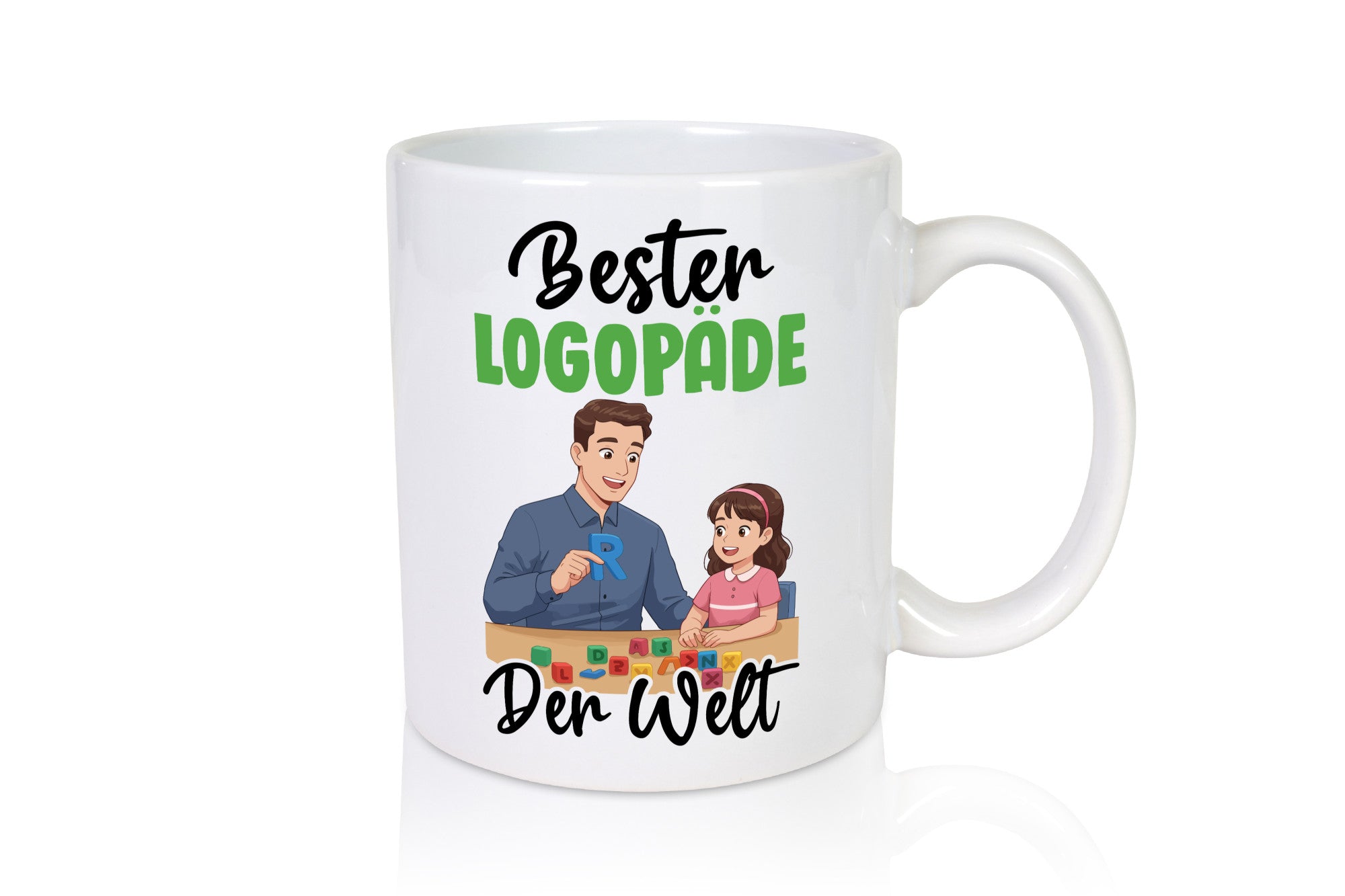 Bester Logopäde | Sprachtherapie v2 Geschenkidee Humor Tasse