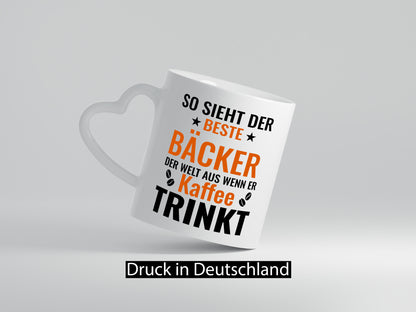 Kaffee trinkt: Bäcker | Bäckerei Backen Konditor Humor Geschenkidee Tasse