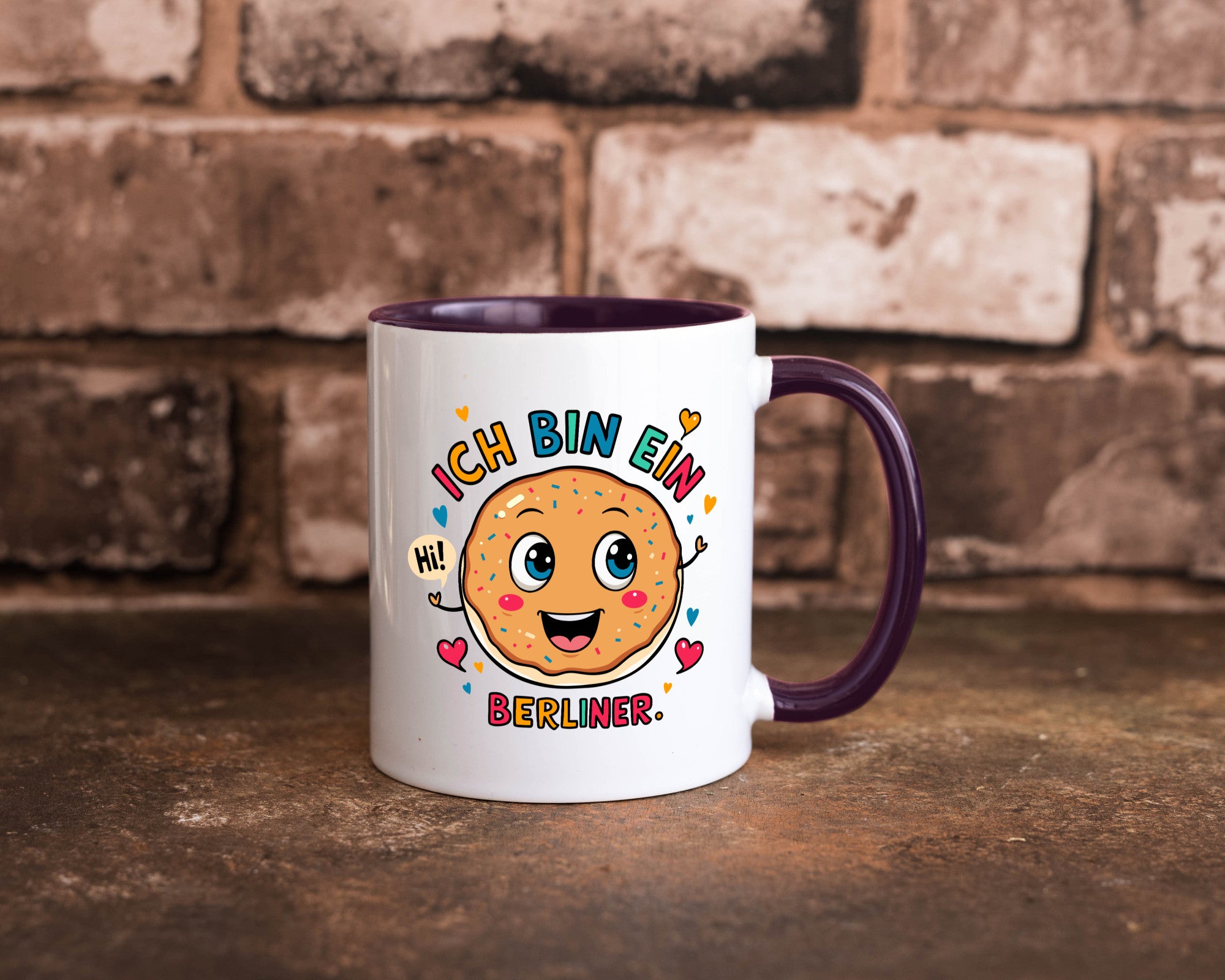 Ich bin ein Berliner | Krapfen Pfannkuchen Humor Geschenkidee Tasse