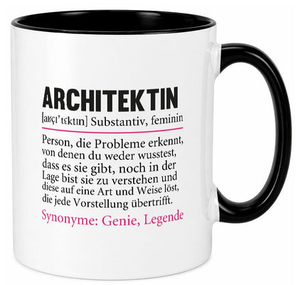 Architektin | witziger Spruch Architektur Büro Humor Arbeit Kollegen Tasse