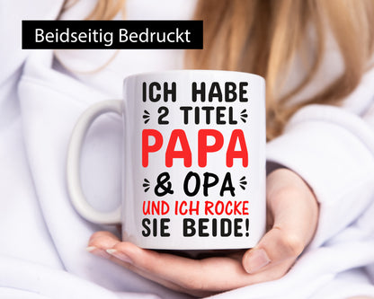 Papa und Opa | Männer Tasse Rocker Humor Geschenkidee Familie