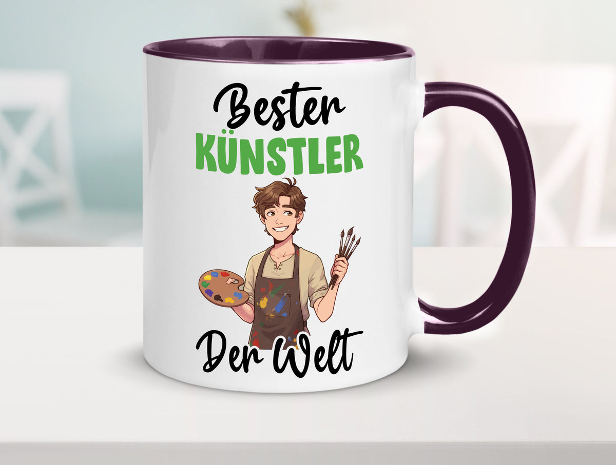 Bester Künstler | Kunst Geschenkidee Humor Tasse